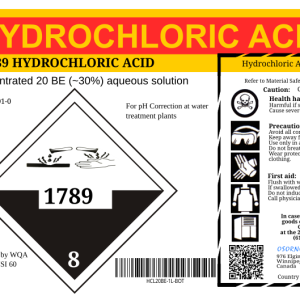 Hydrochloric Acid (HCl) 20BE (32%), 1 L