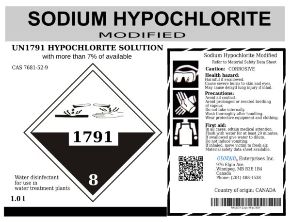 sodium hypochlorite modified